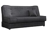 Mirjan24 Schlafsofa Gemini mit Bettkasten, 3 Sitzer Sofa, Couch mit Schlaffunktion, Bettsofa Schlafsofa Polstersofa Farbauswahl Couchgarnitur (Enjoy 24)